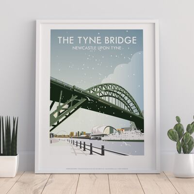 El puente Tyne por el artista Dave Thompson - Premium Art Print II