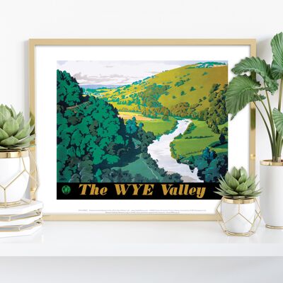 Das Wye Valley – Premium-Kunstdruck im Format 11 x 14 Zoll I