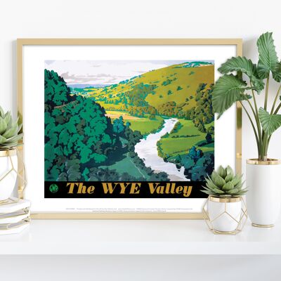 Das Wye Valley – Premium-Kunstdruck im Format 11 x 14 Zoll I