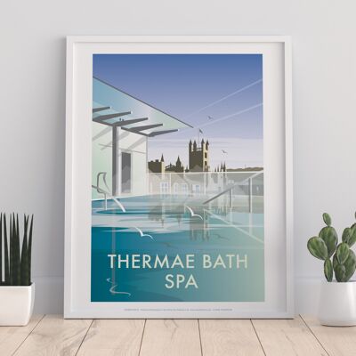 Thermae Bath Spa vom Künstler Dave Thompson – 11 x 14 Zoll Kunstdruck I