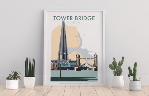 Tower Bridge By Artist Dave Thompson - Premium Art Print I
