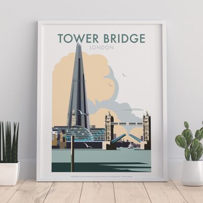 Tower Bridge par l'artiste Dave Thompson - Premium Art Print I