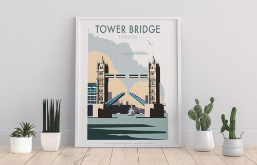 Tower Bridge By Artist Dave Thompson - Premium Art Print II