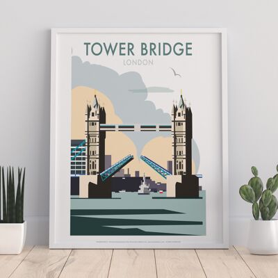 Tower Bridge By Artist Dave Thompson - Premium Art Print II