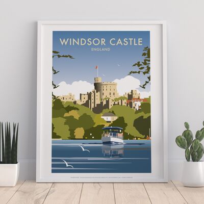 Winsor Castle By Artist Dave Thompson - Premium Art Print I