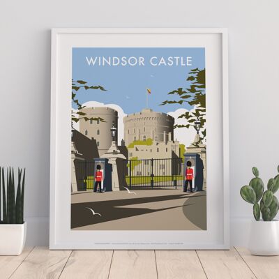 Winsor Castle By Artist Dave Thompson - Premium Art Print II