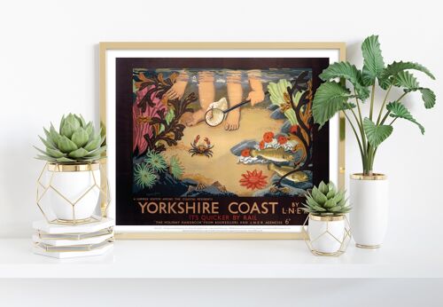 Yorkshire Coast - Summer Visitor - 11X14” Premium Art Print I