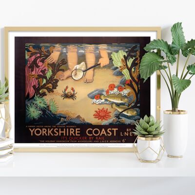 Yorkshire Coast - Visiteur d'été - 11X14" Premium Art Print I