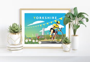 Yorkshire Cycling par l'artiste Richard O'Neill - Art Print I