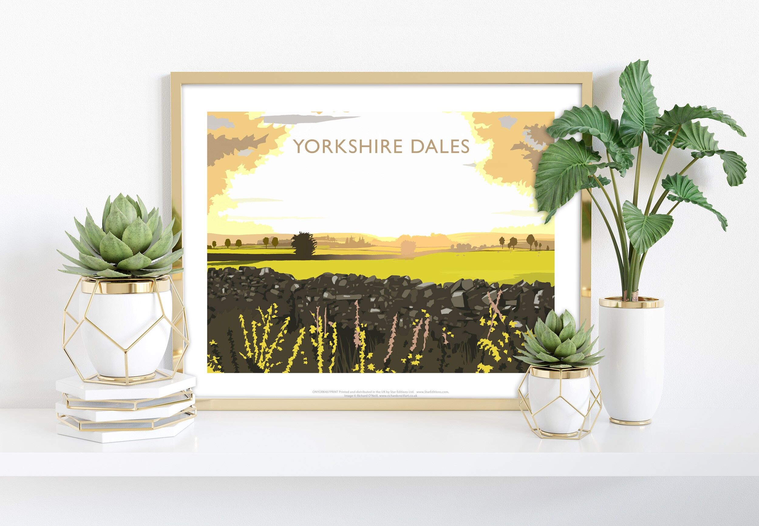 Yorkshire Dales By Artist Richard O'Neill - Art Print II