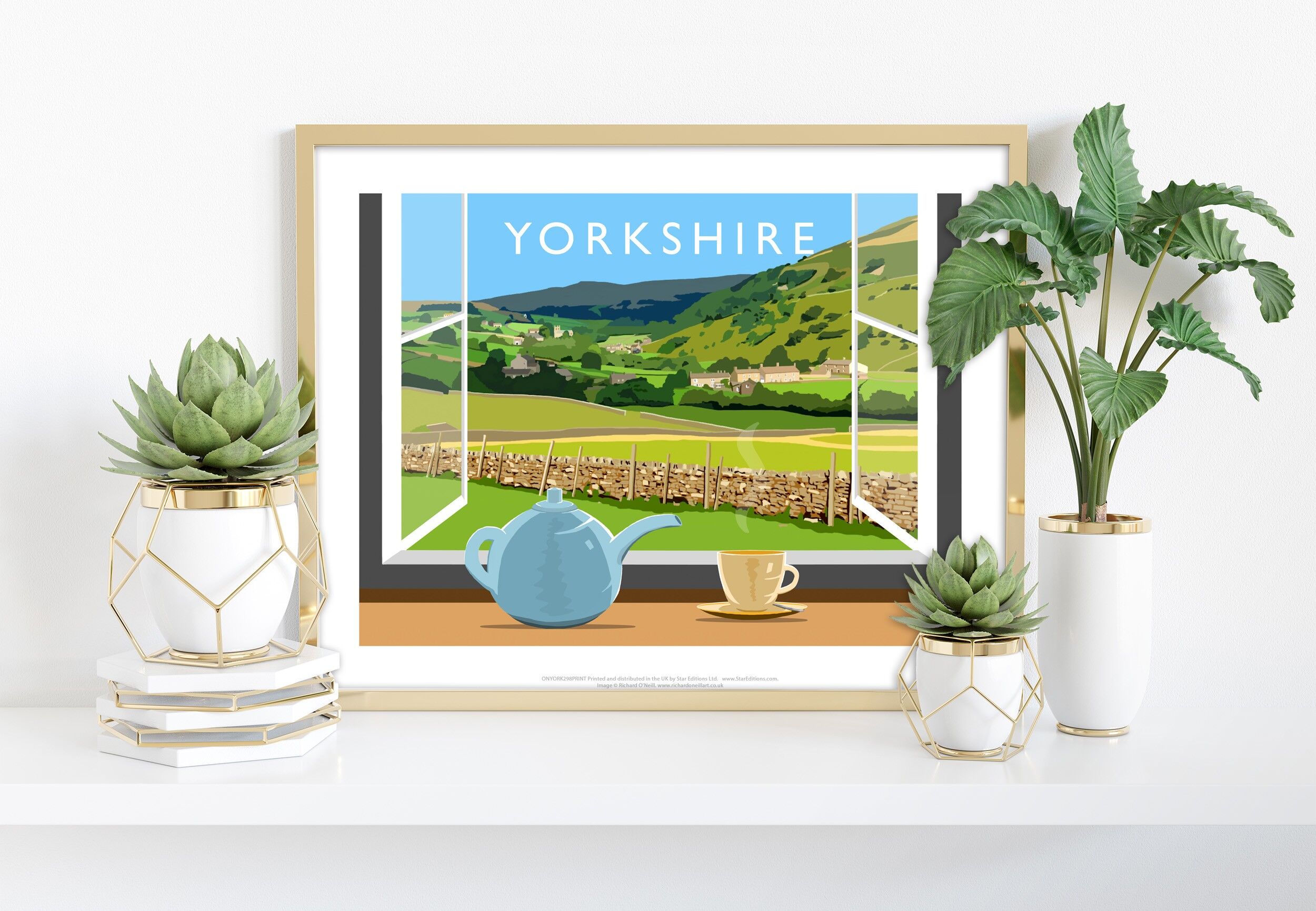 Yorkshire From The Window - Richard O'Neill Art Print IV
