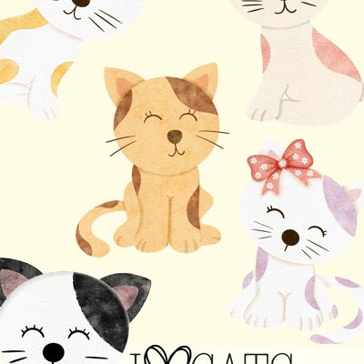 I 'heart Cats | Map Fripperies