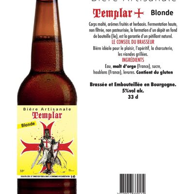Cervezas Rubias Templarias