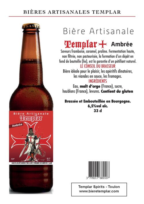 Bières Ambrée Templar