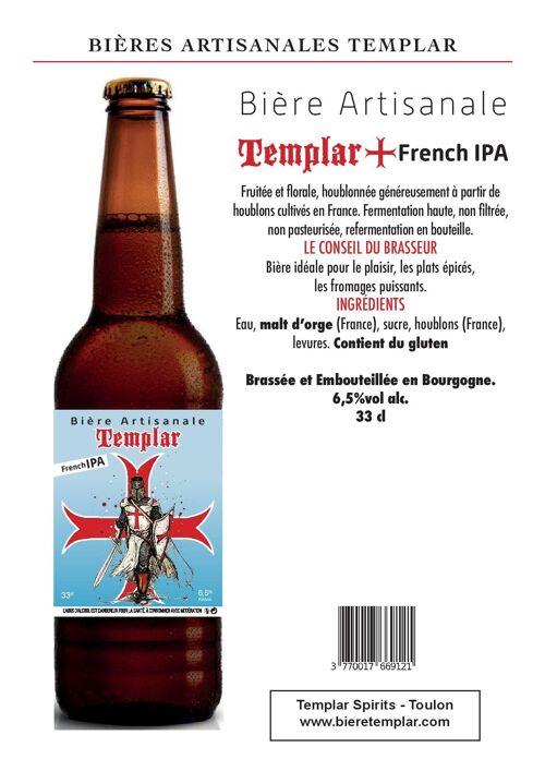 Bières IPA Templar