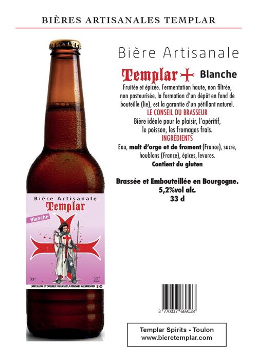 Bières Blanche Templar