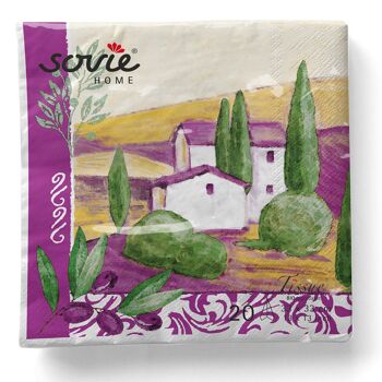Serviette en tissu Provence 33 x 33 cm, 20 pièces 5