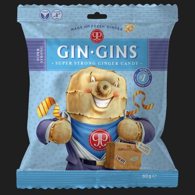 SUPER STRONG GIN GINS GINGER CANDIES