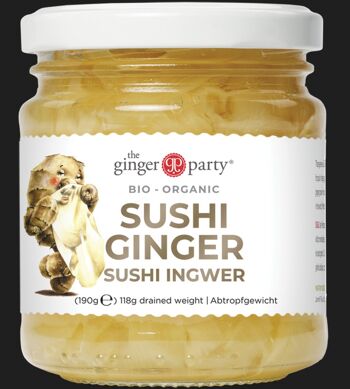 GINGEMBRE ECO POUR SUSHI 190 g THE GINGER PARTY