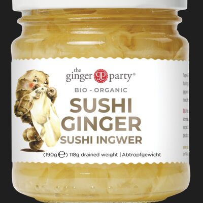 ECO GINGER FOR SUSHI 190 g THE GINGER PARTY