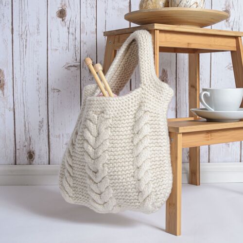Cable Bag Easy Knitting Kit