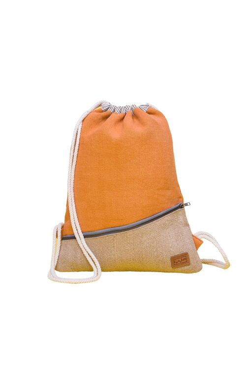 "The Mooch" Drawstring Rucksack — Pfirsich