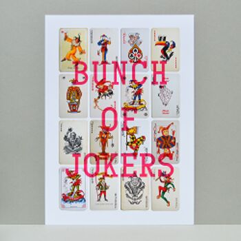 Carte à jouer Bunch Of Jokers A4 - Rose 2