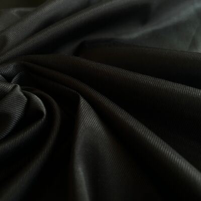 DOUBLURE SATIN VISCOSE NOIR CHINÉ MARRON - coupon de 3 mètres