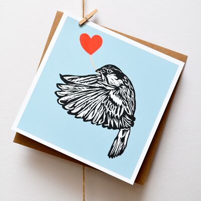 House Sparrow Feathered Friends Card