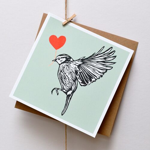 Blue Tit Feathered Friends Card