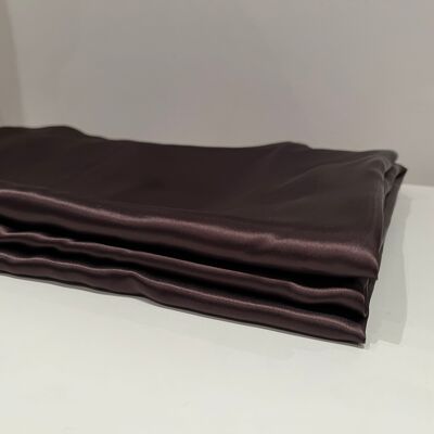 DOUBLURE SATIN CHOCO CLAIR 100% VISCOSE - coupon de 3 mètres