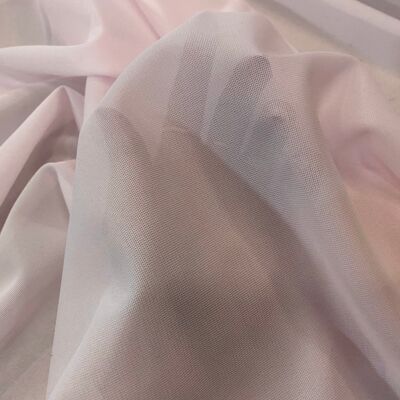 RÉSILLE FINE ROSE BÉBÉ 1% ÉLASTHANNE - coupon de tissu de 3 mètres