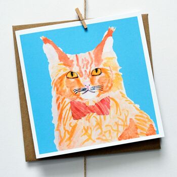 Carte de chat chic 1