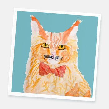 Carte de chat chic 2