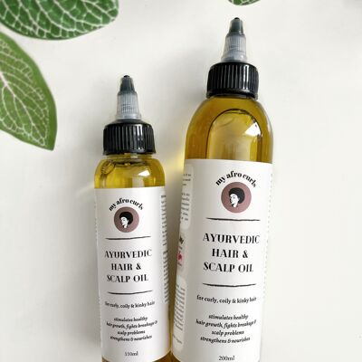 Olio per capelli, olio ayurvedico per capelli e cuoio capelluto, 110 ml