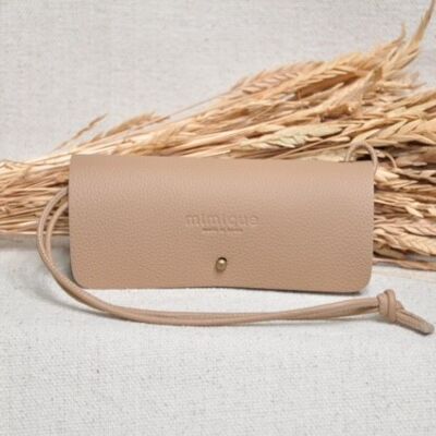 Funda de gafas camel