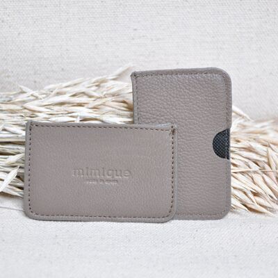 taupe card holder