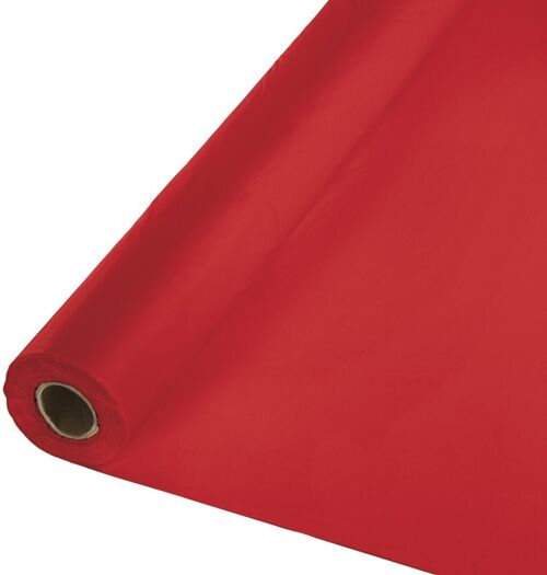 Plastic Table Roll Classic Red