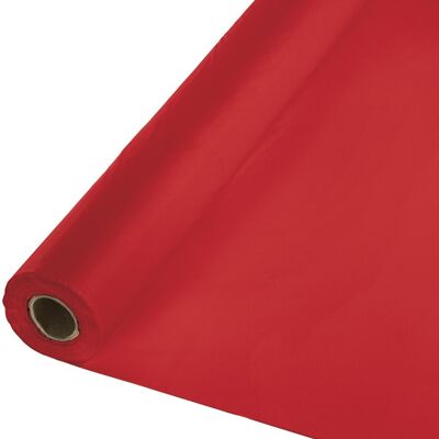 Rouleau de table en plastique rouge classique