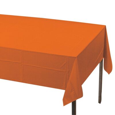 Plastic Tablecover Sunkissed Orange