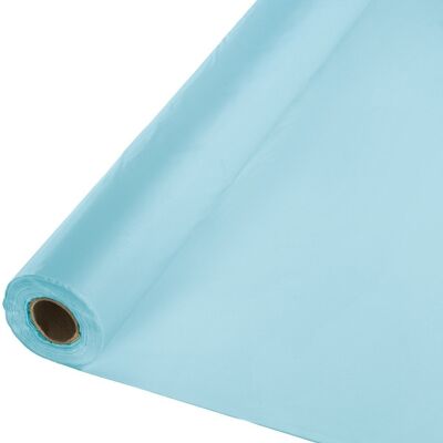 Rouleau de table en plastique bleu pastel