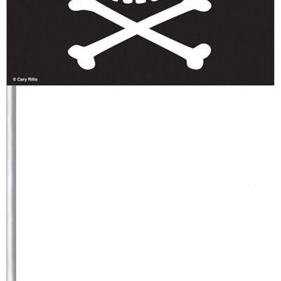 Banderas piratas de plástico del tesoro enterrado