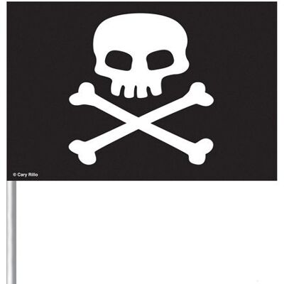 Banderas piratas de plástico del tesoro enterrado