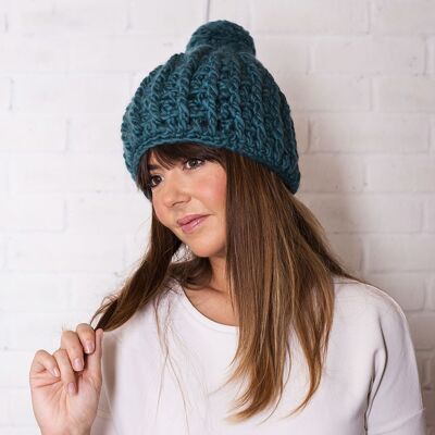 Melanie Pompom Hat Intermediate Crochet Kit