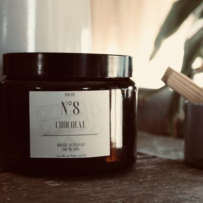 Vela perfumada de ámbar 500ml - Fragancia Monoi