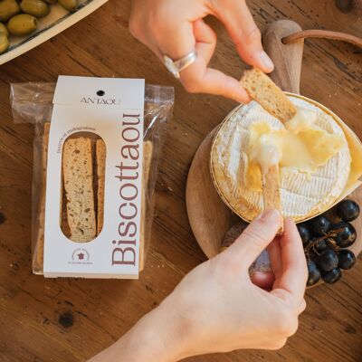 BISCOTTAOU MULTI SEEDS & SALT CRYSTALS - alternative to breadsticks
