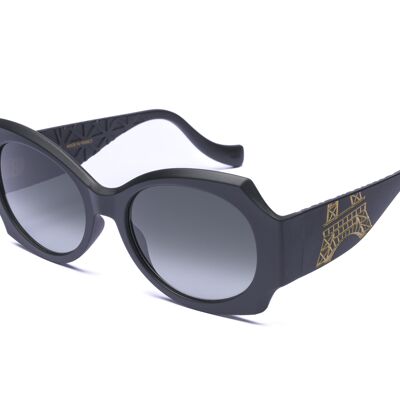 Ville de Paris - Gafas de sol - Mujer - Saint Germain - Fabricado en Francia - Negro Oro