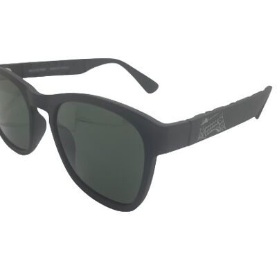 Ville de Paris - Gafas de sol - Hombre - Marais - Made in France - Negro Plata