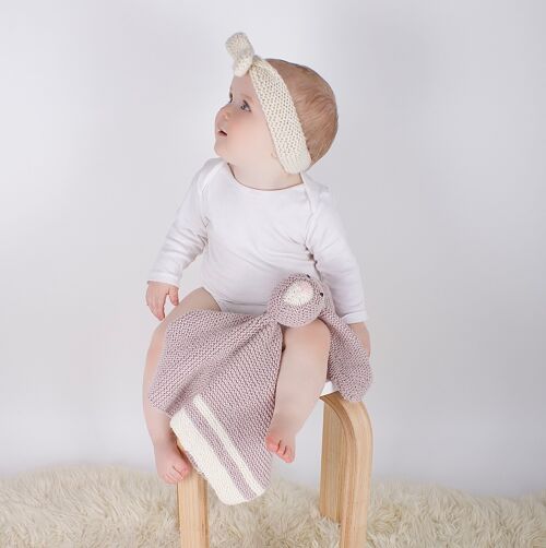 Mabel Bunny Baby Comforter Knitting Kit