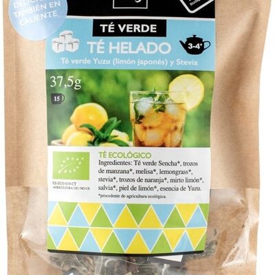 TÉ VERDE HELADO ECO 15 bolsas 37,5 g TÉO